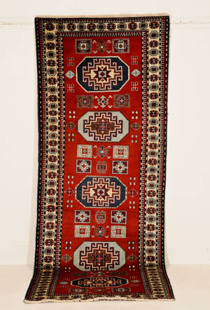 Persisk Ardebil tæppe, 299x115 cm.