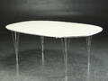 Piet Hein  Bruno Mathsson. Super Ellipse spisebord med to tillægsplader 3
