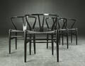 Hans J. Wegner. Fire Y- stole, model CH-24 4 Denne vare er sat til omsalg under nyt varenummer 4272145