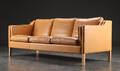 Stouby. Tre-personers sofa, læder Denne vare er sat til omsalg under nyt varenummer 4467410