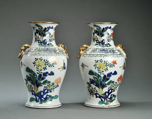 Par kinesiske vaser af porcelæn 2