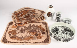 Bjørn Wiinblad  BG, porcelæn og dækkeservietter 10