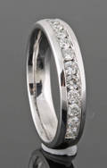18K half eternity diamond ring approx. 0.50ct
