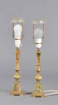 Bordlamper, onyx, 1900-tallets 2. halvdel 2