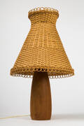 Tischleuchte  Schirmleuchte, Teak