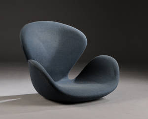Arne Jacobsen. Skal til hvilestol model 3320 Svanen