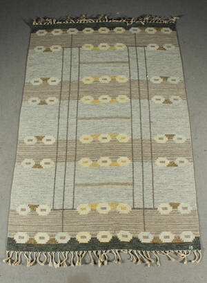 Ingegerd Silow, matta, rölakan, monogramsignerad, 245x158 cm