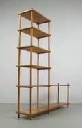 Regal  Raumteiler der 1950er Jahre aus Holz