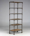 Bogreol industielt design, genbrugsmaterialer