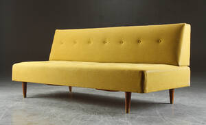 Daybed, dybhæftet, 1950erne, dansk møbelproducent