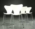 Arne Jacobsen. Fire Syveren stole, Model 3107 4 