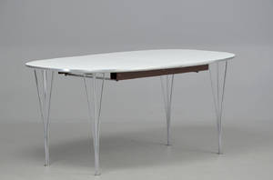 Piet Hein  Bruno Mathsson. Super Ellipse spisebord B418 3
