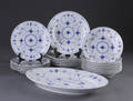 Musselmalet Riflet service, porcelæn. BG., I sort. 19