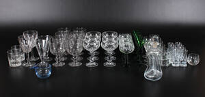 Holmegaard m.fl., samling glas, karafler m.m. 48