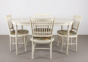 Matsalsmöbel, 5 delar, 1900-talets mitt. 5