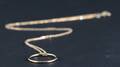 Necklace with round pendant in 14k yellow gold hallmarked.