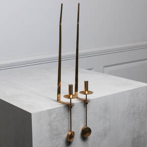 PIERRE FORSELL, lampetter 1 par, Pendel, mässing, Skultuna