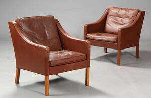 Børge Mogensen. Par lænestole, model 2207 2