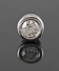 Pendant in 18k set with briliant cut diamond 0.40 ct