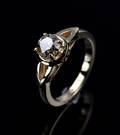 Solitaire ring ca. 1.04 ct.
