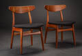 Hans J. Wegner. Par stole af eg og teak, model CH-23 2