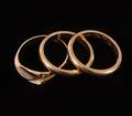 Ringar 3st, 18k
