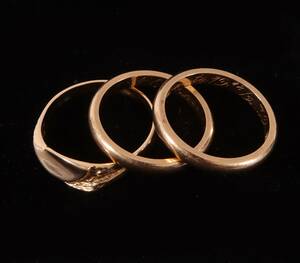 Ringar 3st, 18k