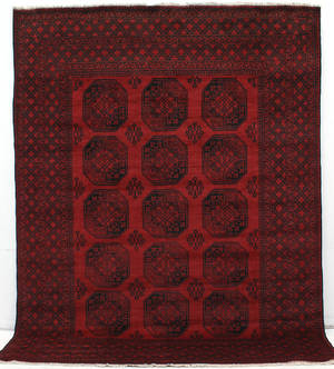 Handknuten Afghan, 332x264