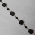 ARMBAND, Silver och onyx