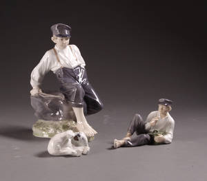 Samling figurer af porcelæn. Kgl.P. 3