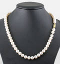 1 strand akoya cultured pearl necklace.