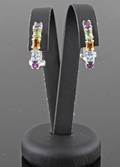 Multigem color Earrings 2.