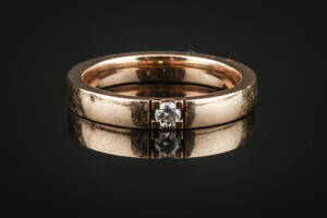 Bræmer- Jensen brillantring af 14 kt