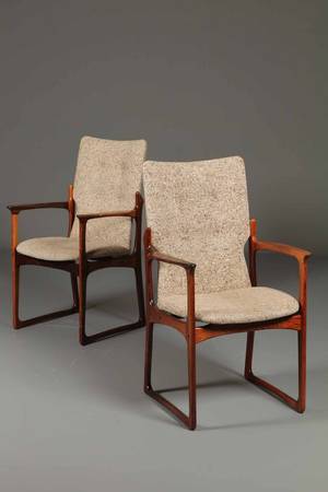 Dansk møbelproducent. 2 lænestole i palisander 2