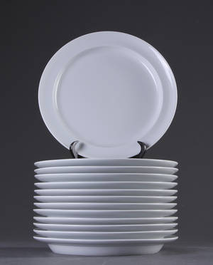 Grethe Meyer for Kgl.P. Hvidpot middagsservice, porcelæn. 12