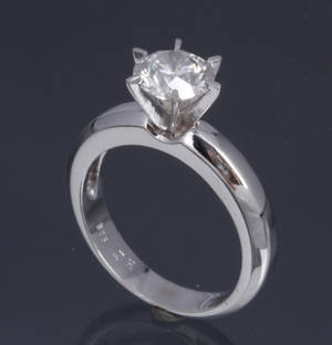 Diamant solitairering, ca. 1.54 ct