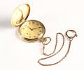 Dobbeltkapslet lommeur, 14 kt guld