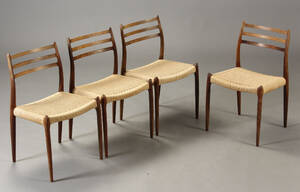 N. O. Møller. Spisestole, palisander, model 784