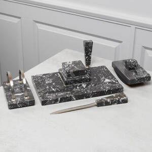 SKRIVBORDSUPPSATS, marmor