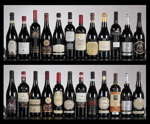 Rødvin. En samling forskellige rødvine fra Italien 24