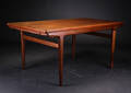 Johannes Andersen, spisebord af teaktræ med hollandsk udtræk 