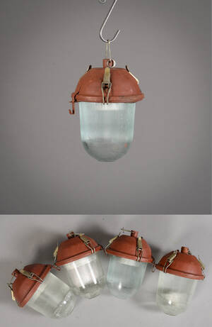 Fire tjekkiske pendler, agernformede 4