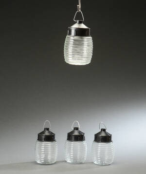 Fire tjekkiske glaspendler 4