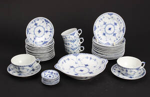 Royal Copenhagen, Halvblonde, mussenmalet, kaffeservice 32