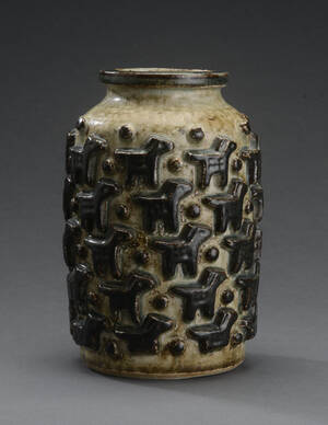 Royal Copenhagen. Keramisk vase 