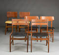 Samling stole af teak 6