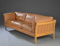 Dansk møbelproducent. 3-pers sofa, læder